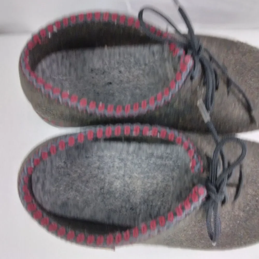 Wild n Wooly by Stegmann Shoes Gray Pure New Wool Germany Women's Size US 7 - Picture 10 of 15